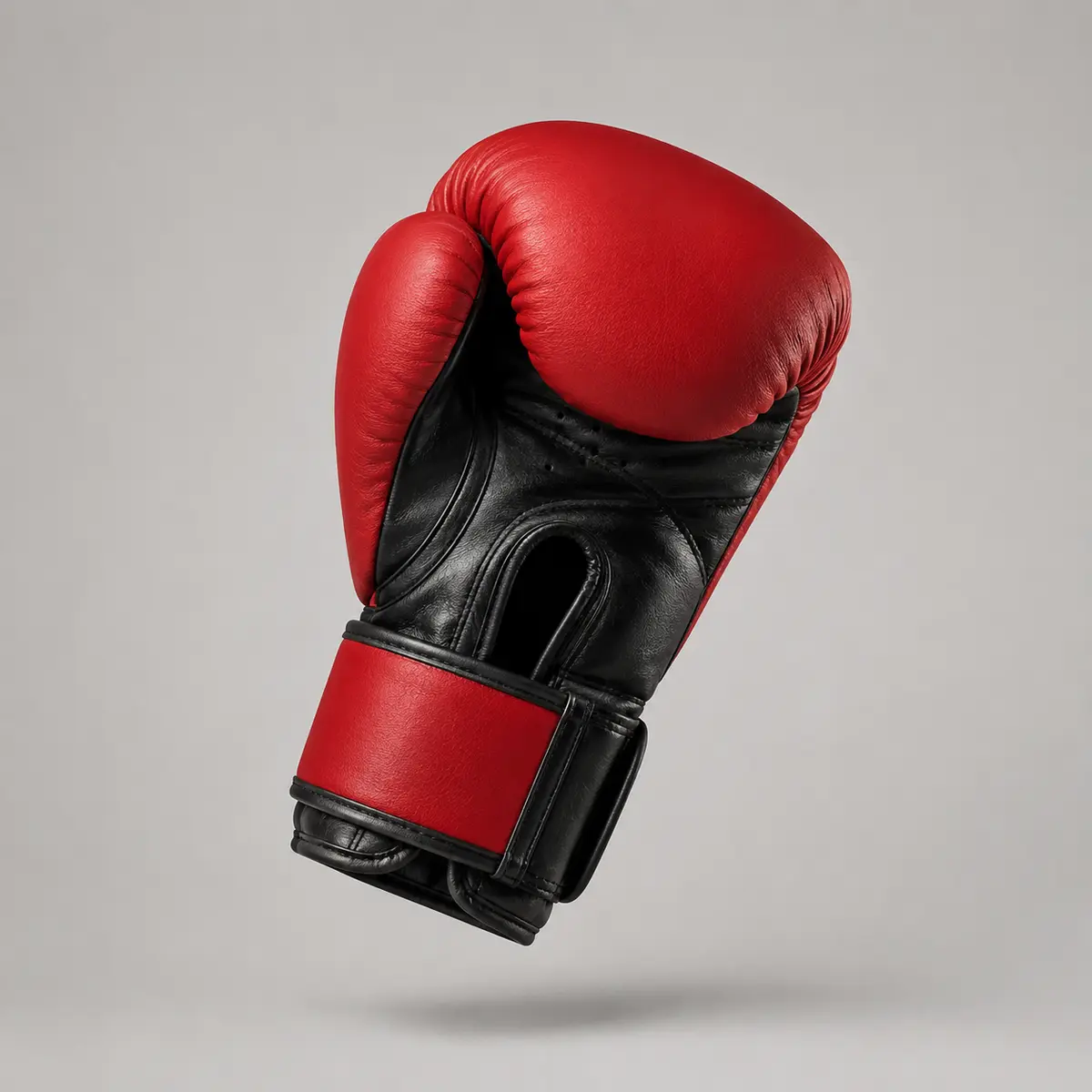 Red and black custom boxing glove