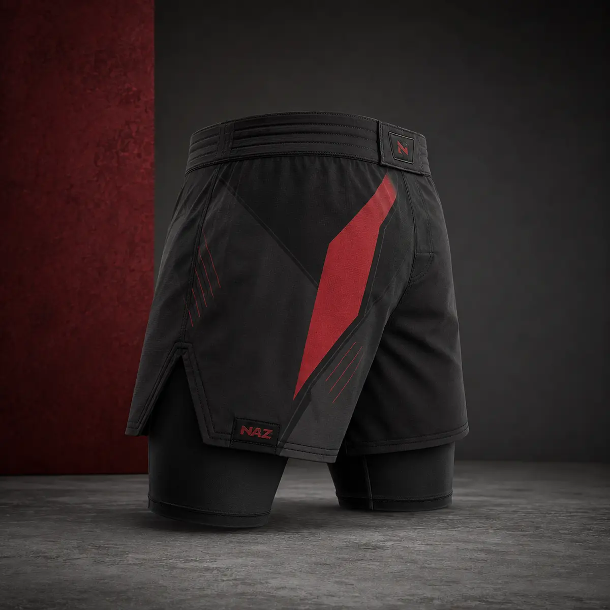 Hybrid Compression-Lined MMA Training Shorts alternate view