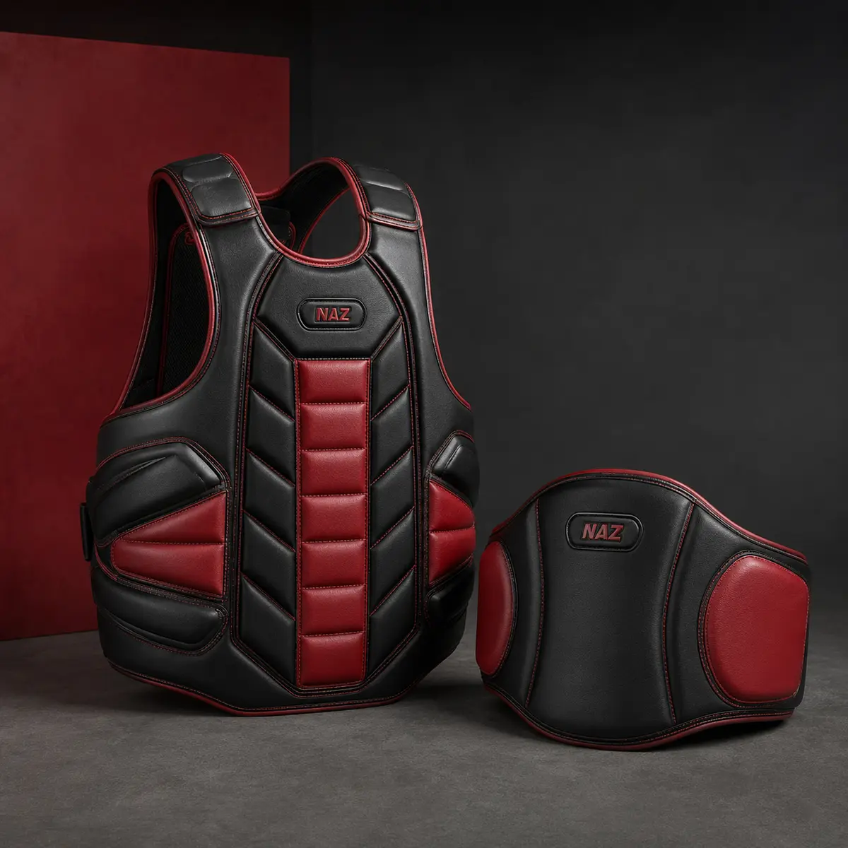 Kickboxing Chest and Body Protector Set