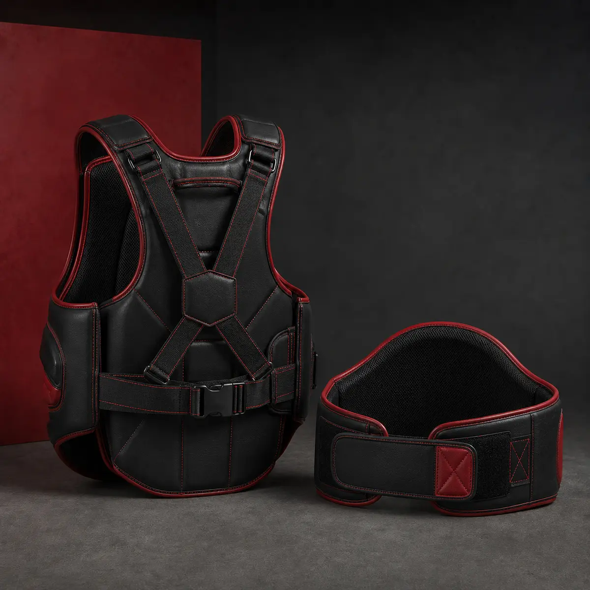 Kickboxing Chest and Body Protector Set alternate view
